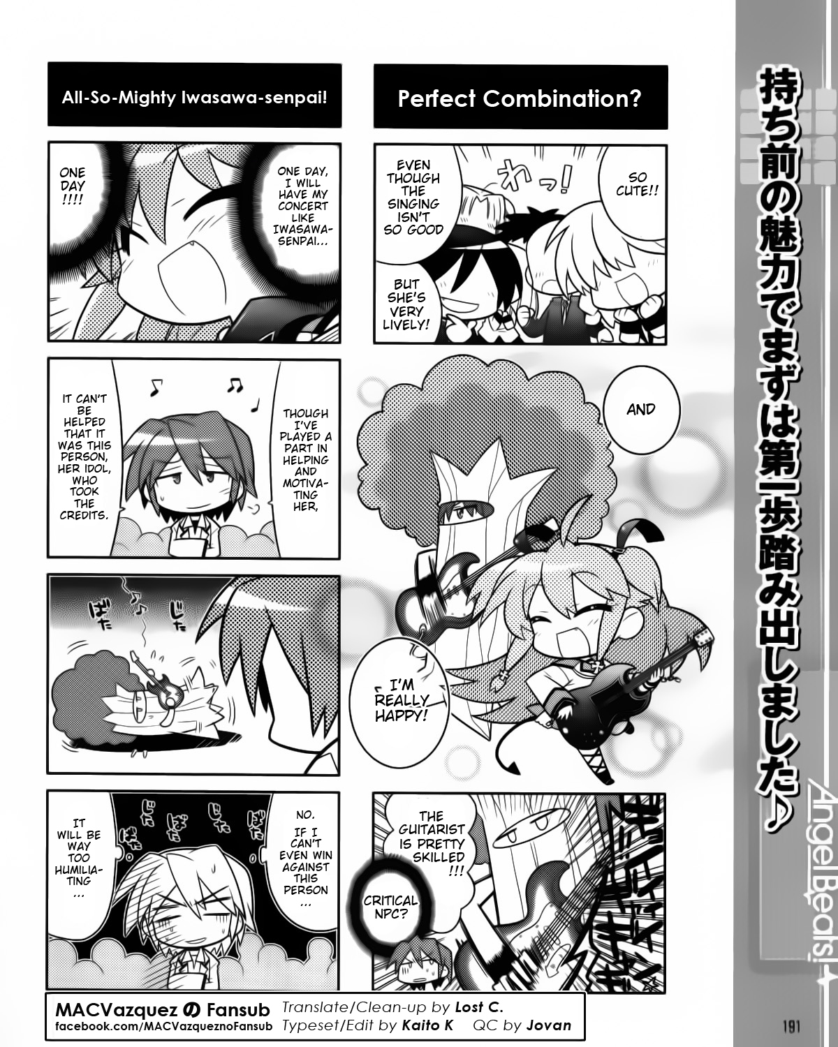 Angel Beats! the 4-Koma - Bokura no Sensen Koushinkyoku Chapter 5 page 8 - Chapter 5: Yui's First Performance