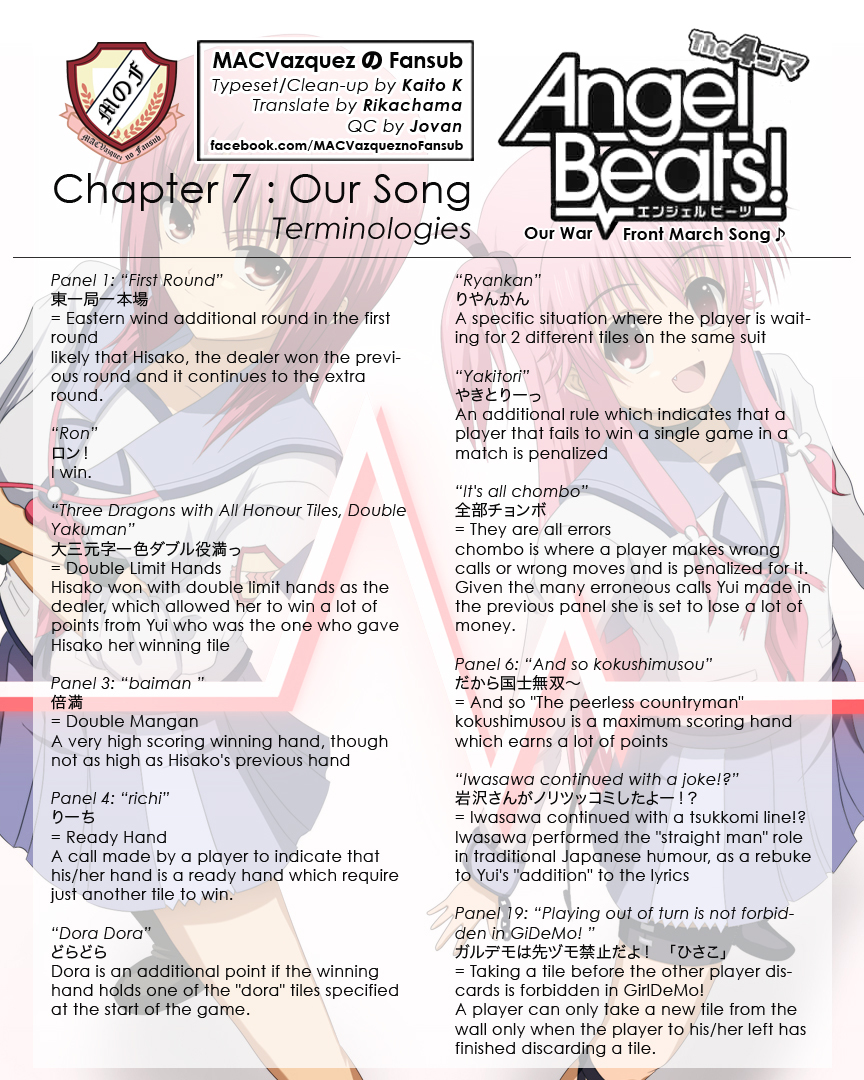 Angel Beats! the 4-Koma - Bokura no Sensen Koushinkyoku Chapter 7 page 13 - Chapter 7: Our Song