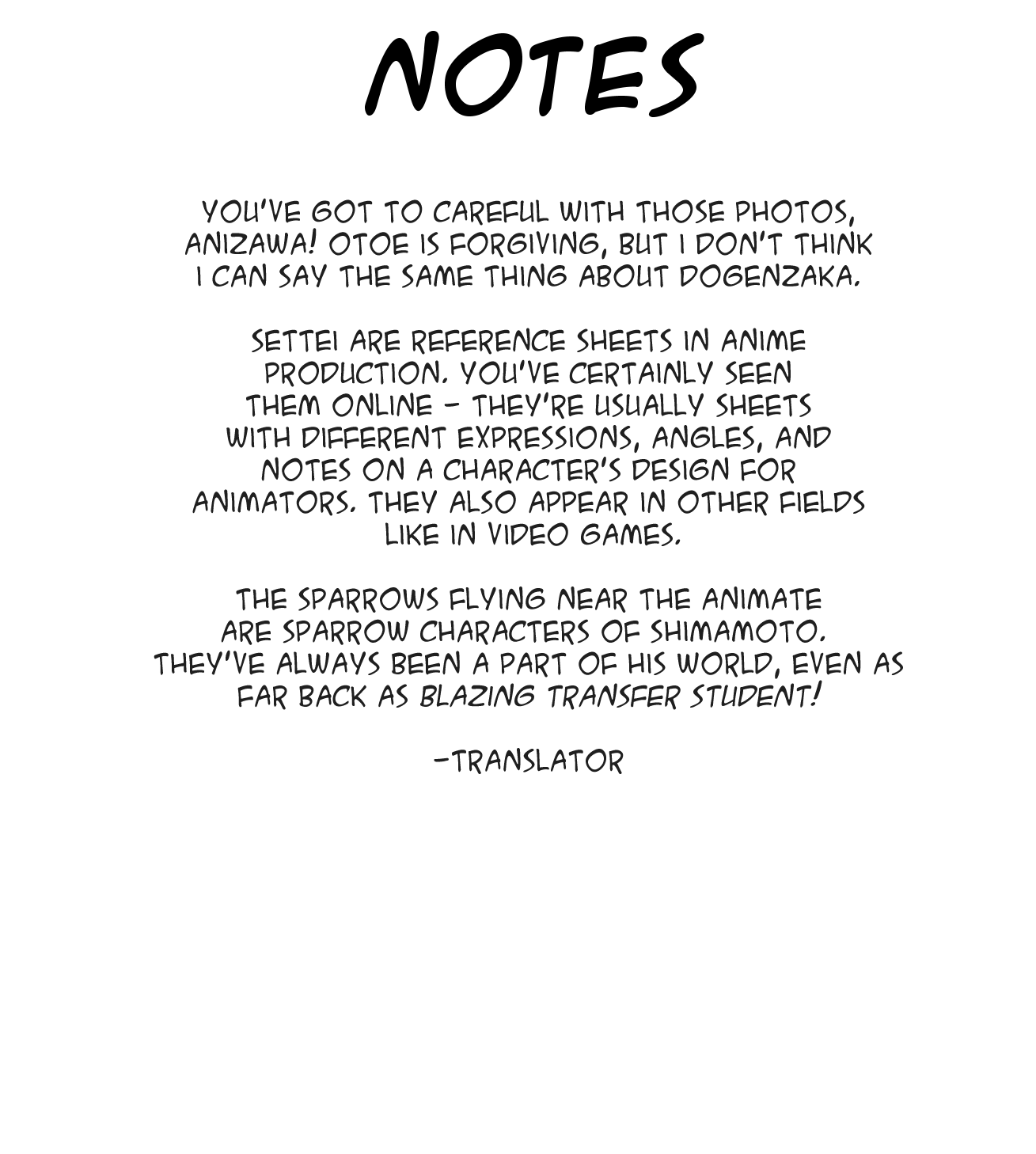 Anime Tenchou Chapter 15 page 9 - Chapter 15: Don't Complain to the Calendar!!