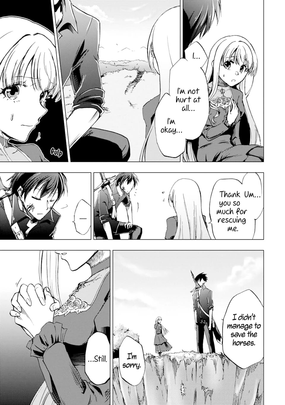 Ankoku Kishi no Ore desu Ga Saikyou no Seikishi wo Mezashimasu Chapter 1 page 33 - Chapter 1: Rescue Drama