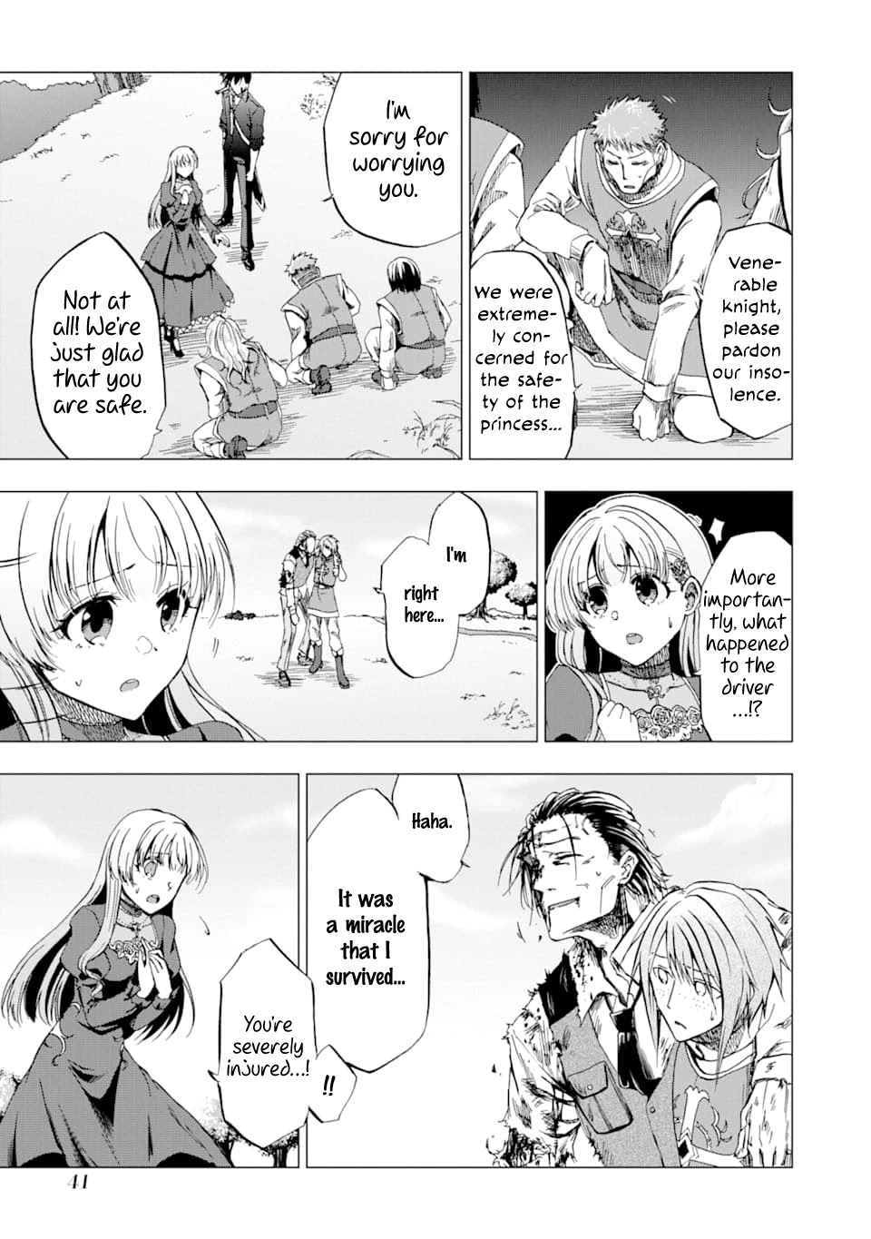 Ankoku Kishi no Ore desu Ga Saikyou no Seikishi wo Mezashimasu Chapter 1 page 37 - Chapter 1: Rescue Drama