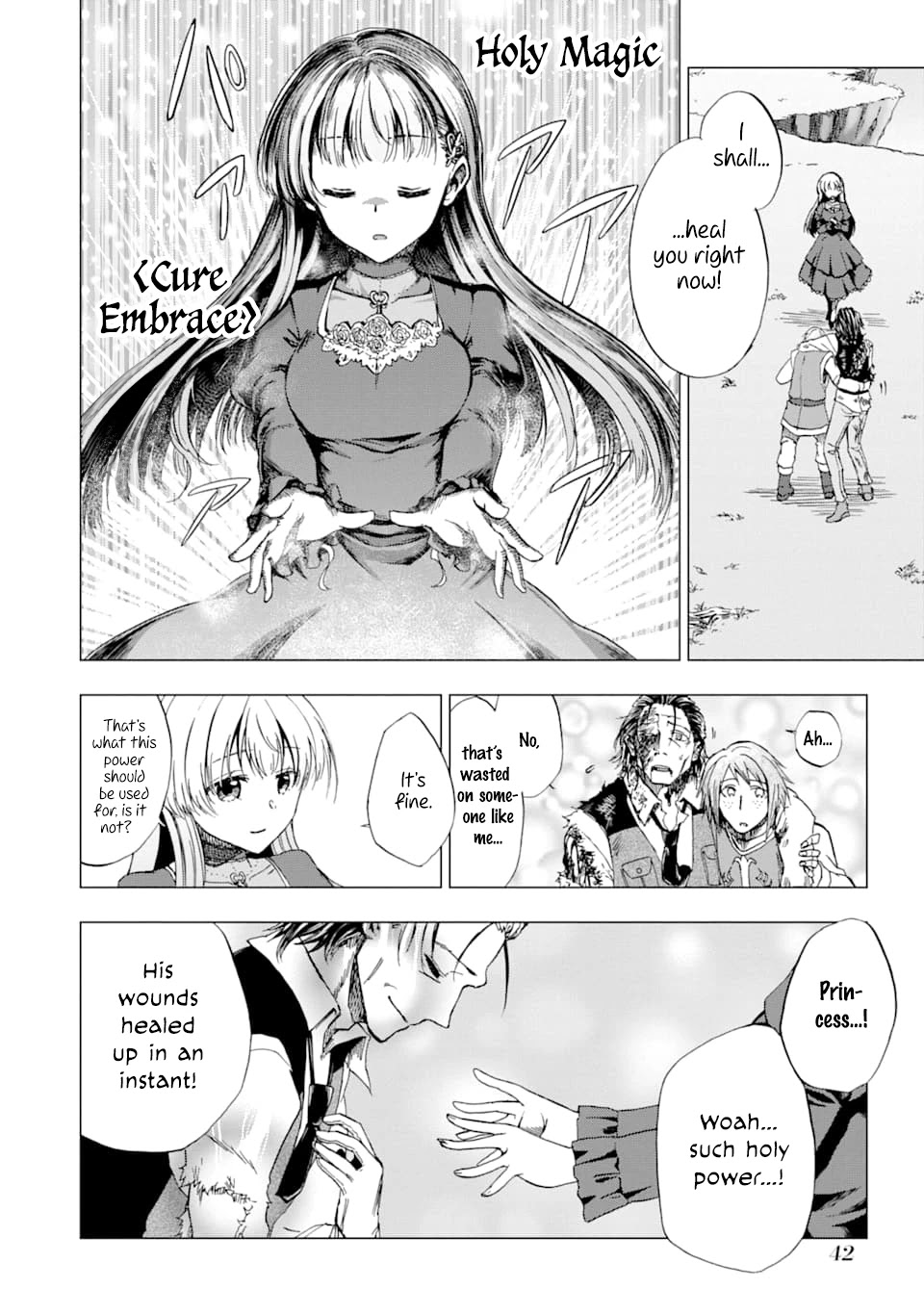 Ankoku Kishi no Ore desu Ga Saikyou no Seikishi wo Mezashimasu Chapter 1 page 38 - Chapter 1: Rescue Drama