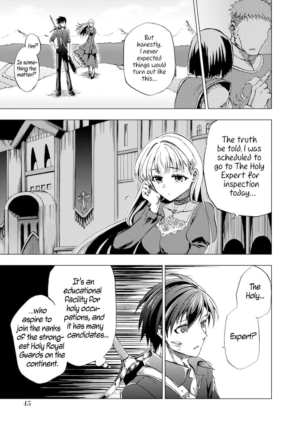 Ankoku Kishi no Ore desu Ga Saikyou no Seikishi wo Mezashimasu Chapter 1 page 41 - Chapter 1: Rescue Drama