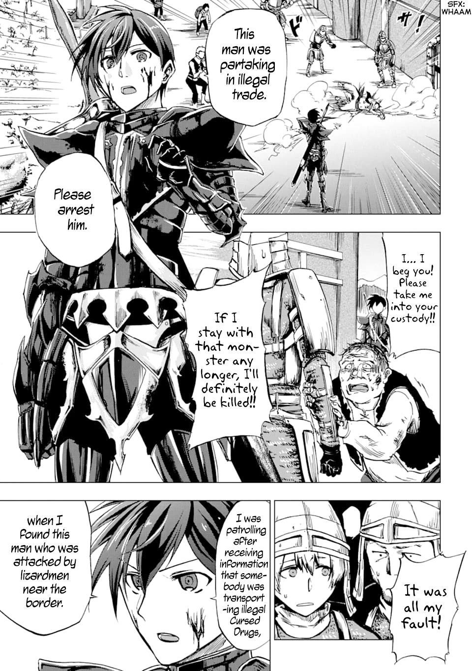 Ankoku Kishi no Ore desu Ga Saikyou no Seikishi wo Mezashimasu Chapter 1 page 7 - Chapter 1: Rescue Drama