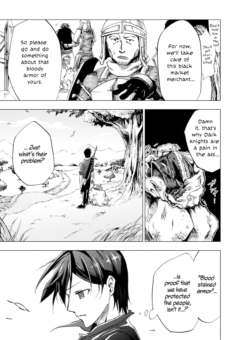 Ankoku Kishi no Ore desu Ga Saikyou no Seikishi wo Mezashimasu Chapter 1 page 9 - Chapter 1: Rescue Drama