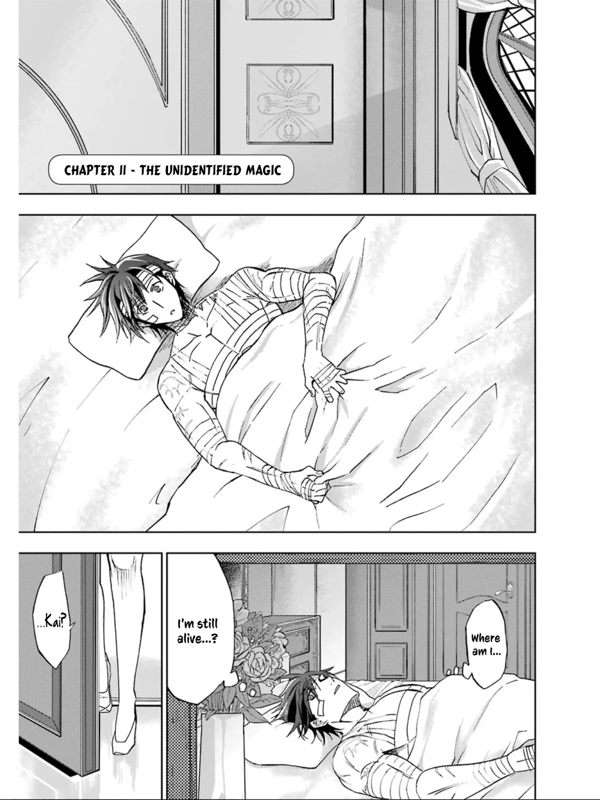 Ankoku Kishi no Ore desu Ga Saikyou no Seikishi wo Mezashimasu Chapter 11 page 4 - Chapter 11: The Unidentified Magic