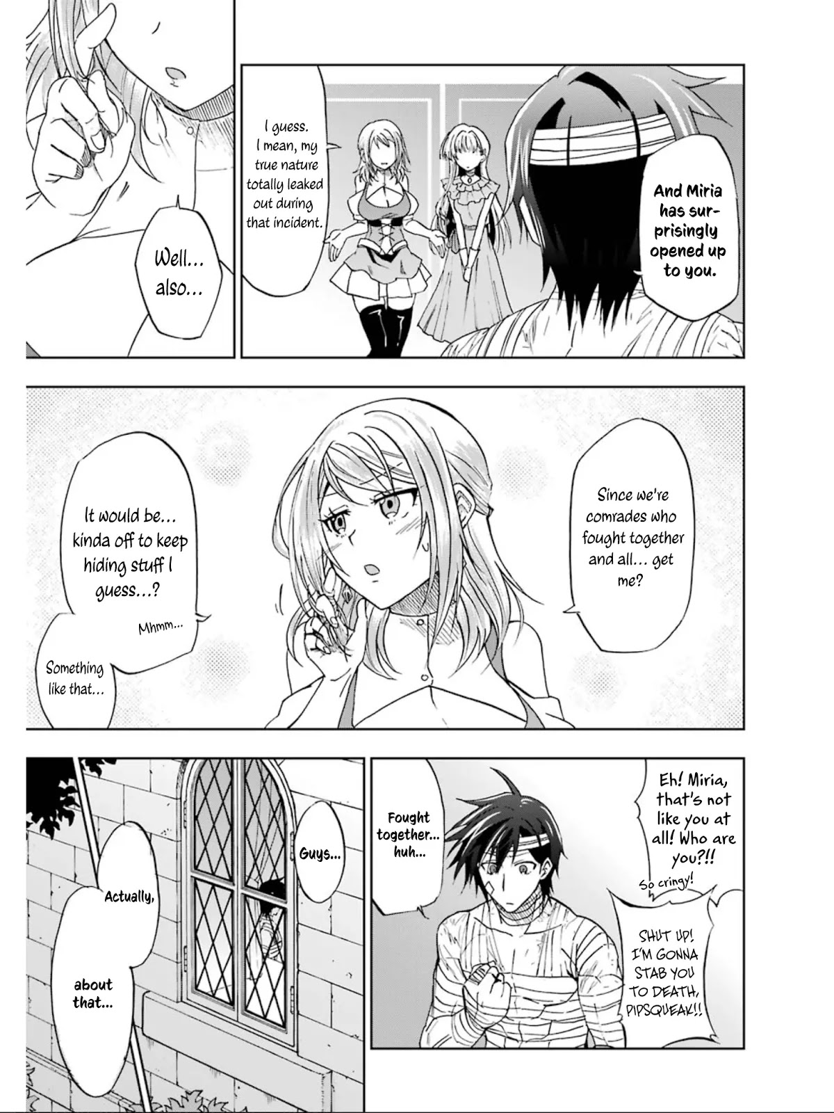 Ankoku Kishi no Ore desu Ga Saikyou no Seikishi wo Mezashimasu Chapter 11 page 8 - Chapter 11: The Unidentified Magic