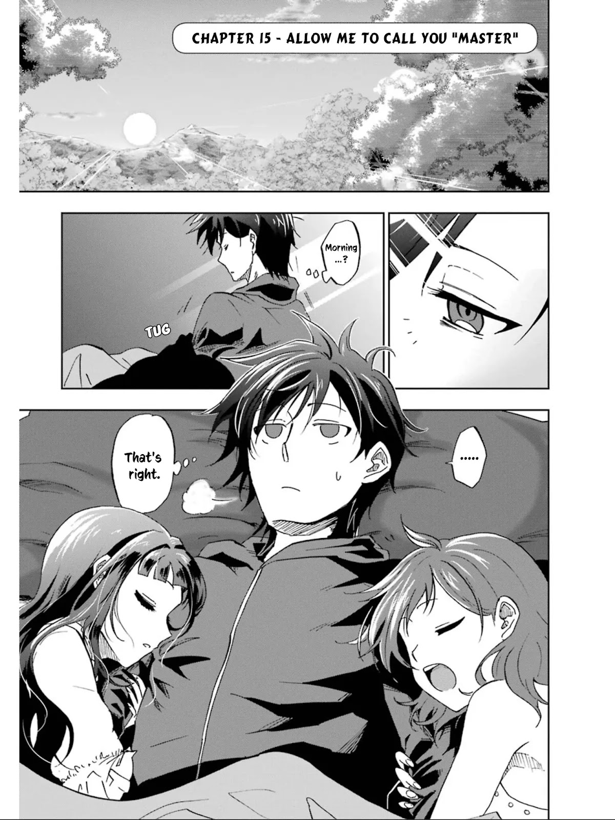 Ankoku Kishi no Ore desu Ga Saikyou no Seikishi wo Mezashimasu Chapter 15 page 2 - Chapter 15: Allow Me to Call You "Master"