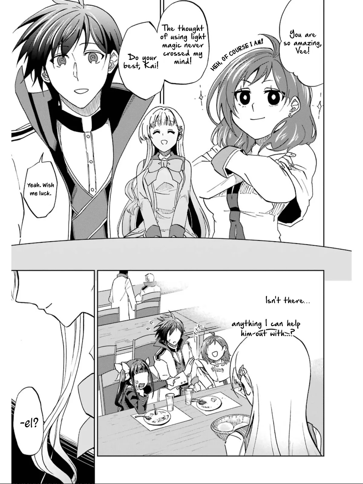 Ankoku Kishi no Ore desu Ga Saikyou no Seikishi wo Mezashimasu Chapter 16 page 10 - Chapter 16: The Student Council's Top 3