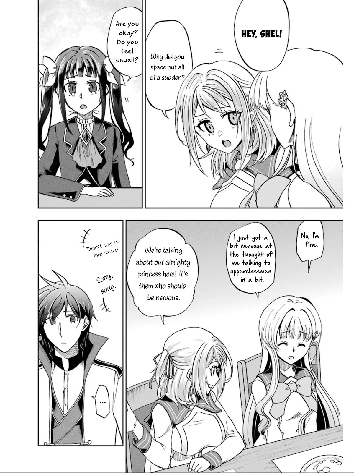 Ankoku Kishi no Ore desu Ga Saikyou no Seikishi wo Mezashimasu Chapter 16 page 11 - Chapter 16: The Student Council's Top 3