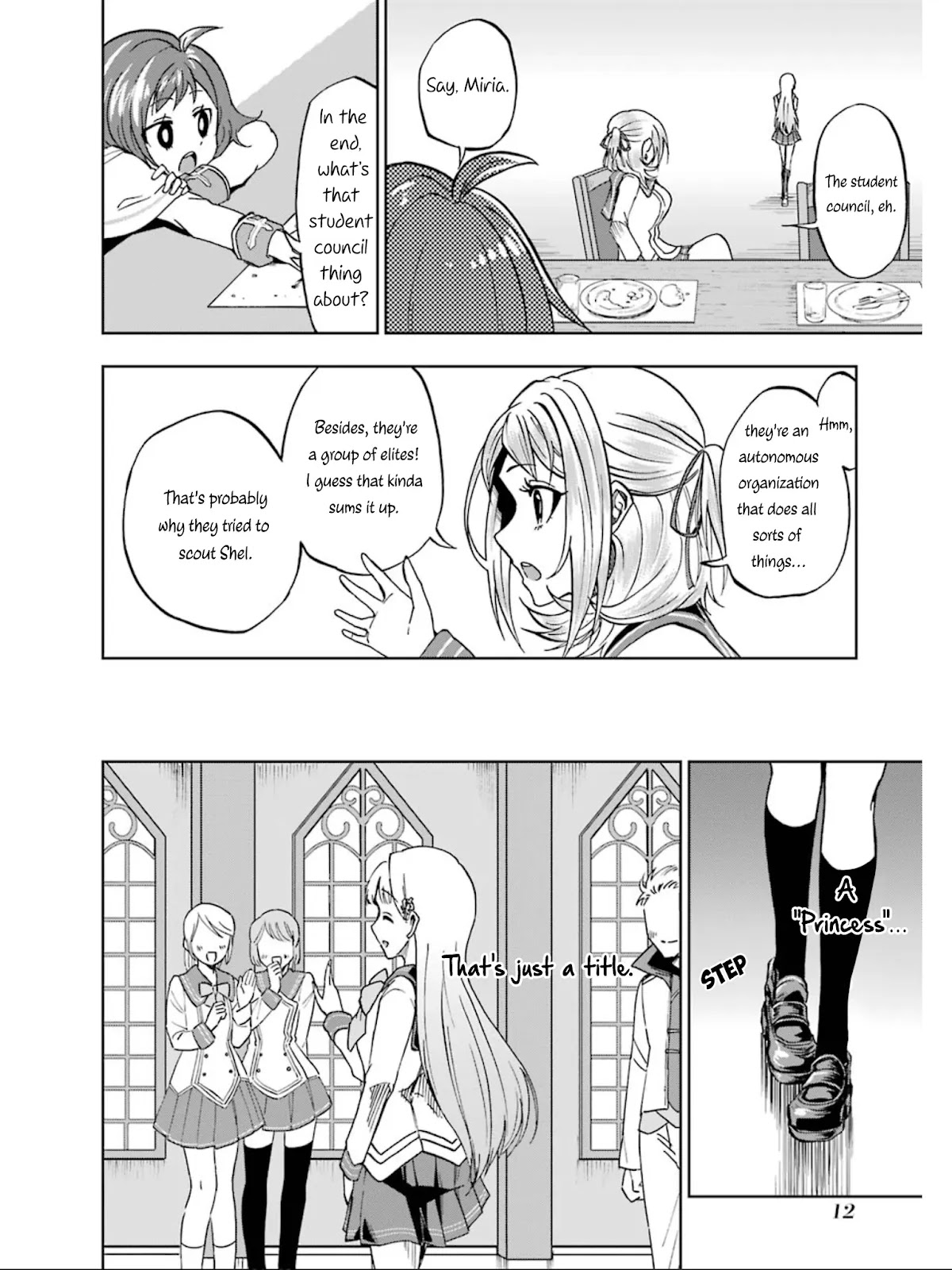 Ankoku Kishi no Ore desu Ga Saikyou no Seikishi wo Mezashimasu Chapter 16 page 13 - Chapter 16: The Student Council's Top 3