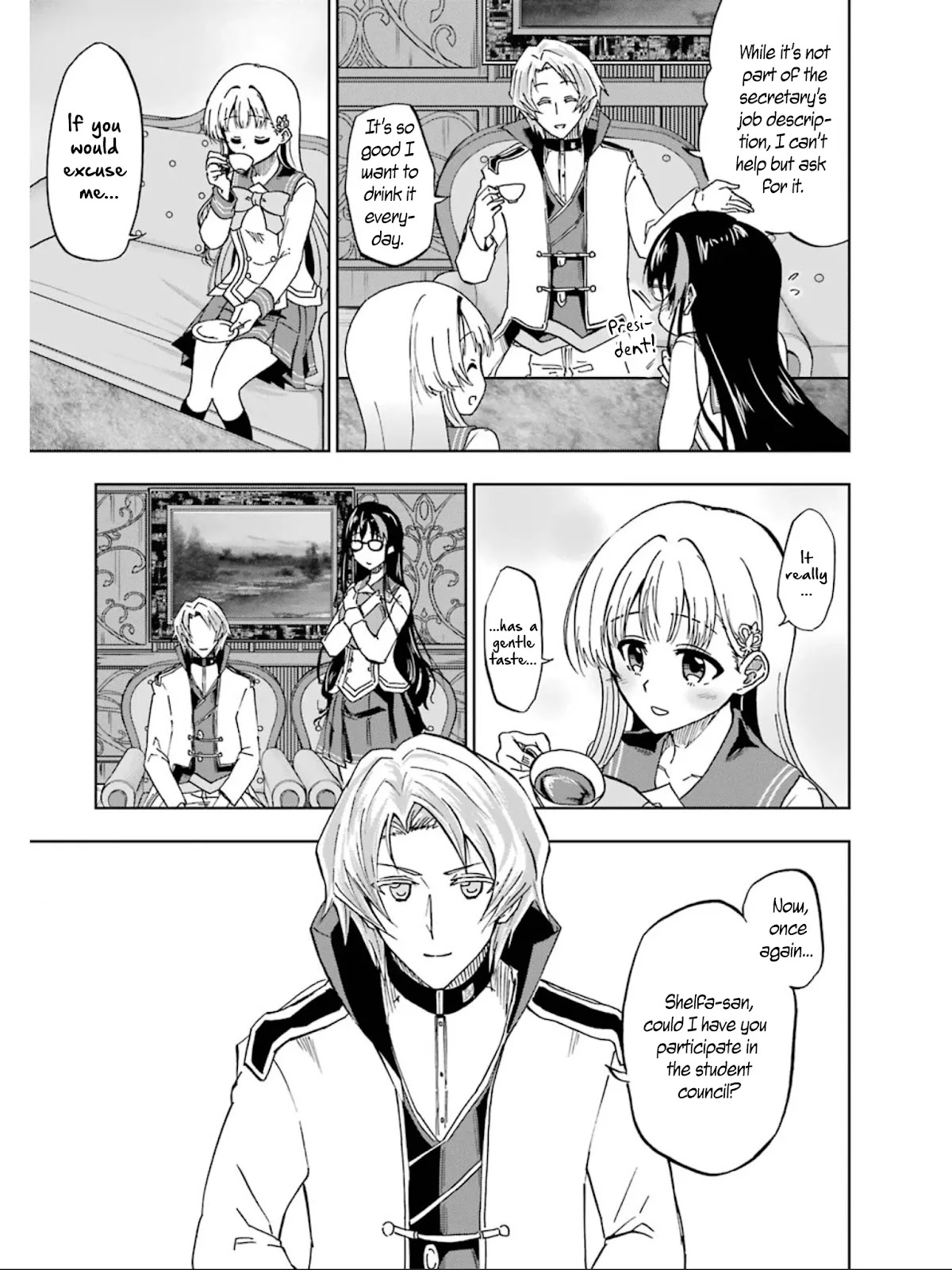Ankoku Kishi no Ore desu Ga Saikyou no Seikishi wo Mezashimasu Chapter 16 page 16 - Chapter 16: The Student Council's Top 3