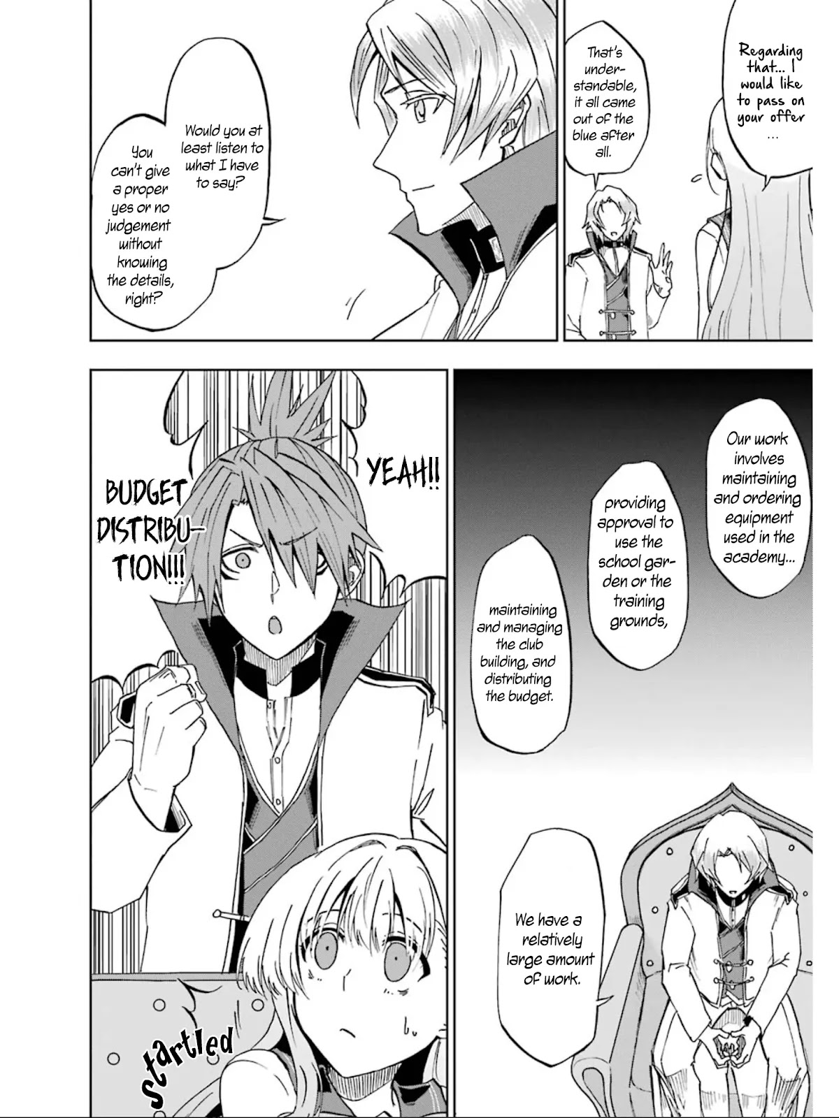 Ankoku Kishi no Ore desu Ga Saikyou no Seikishi wo Mezashimasu Chapter 16 page 17 - Chapter 16: The Student Council's Top 3