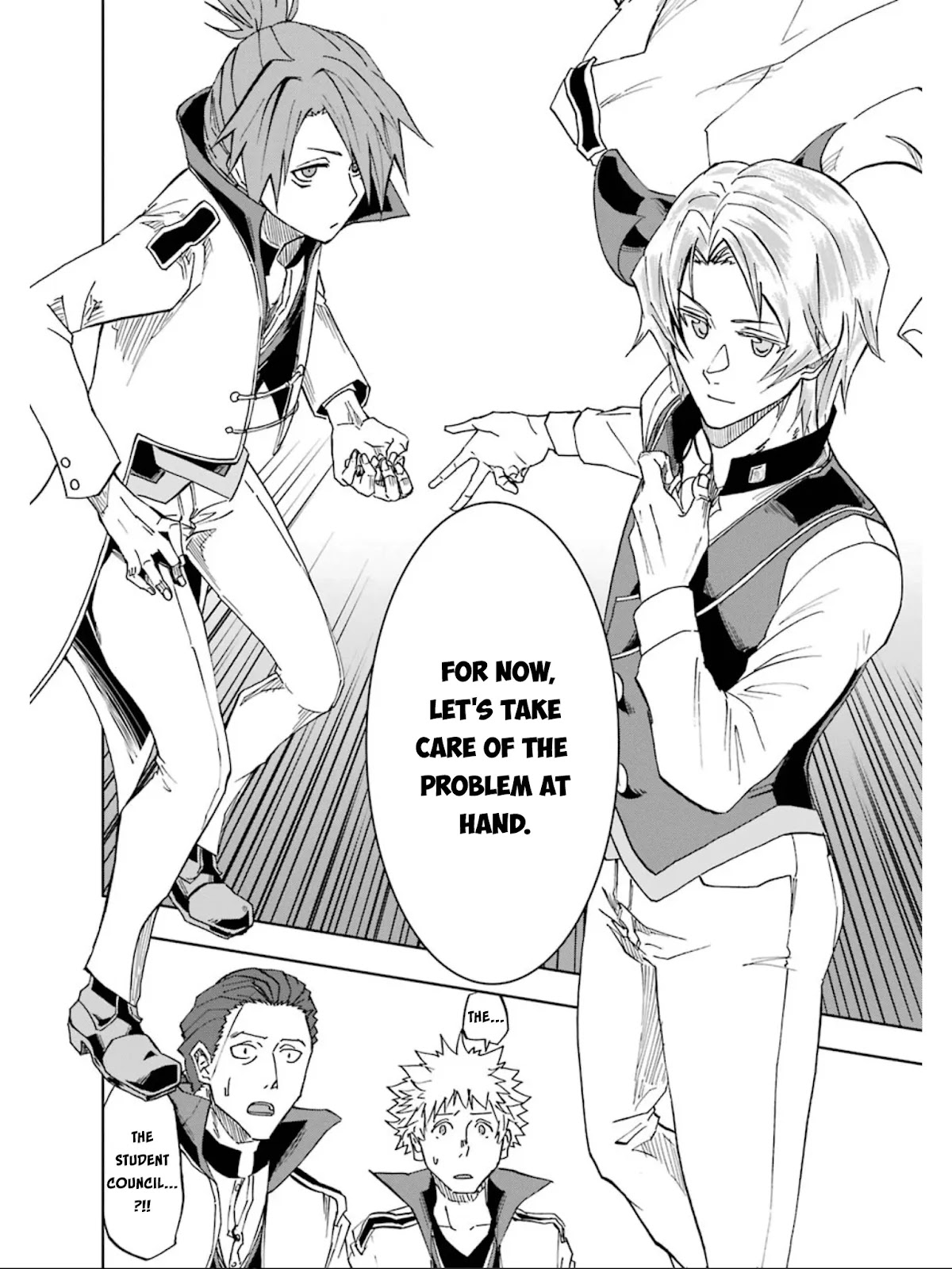 Ankoku Kishi no Ore desu Ga Saikyou no Seikishi wo Mezashimasu Chapter 16 page 27 - Chapter 16: The Student Council's Top 3