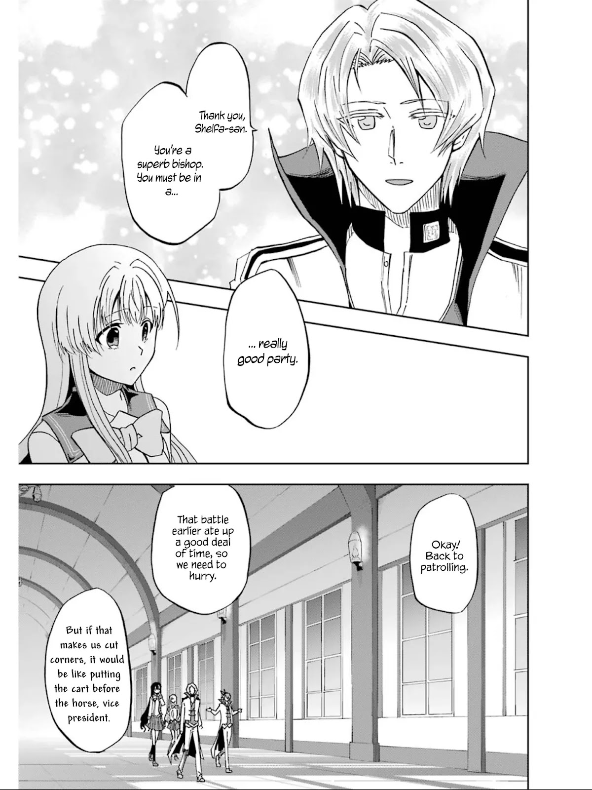 Ankoku Kishi no Ore desu Ga Saikyou no Seikishi wo Mezashimasu Chapter 16 page 38 - Chapter 16: The Student Council's Top 3