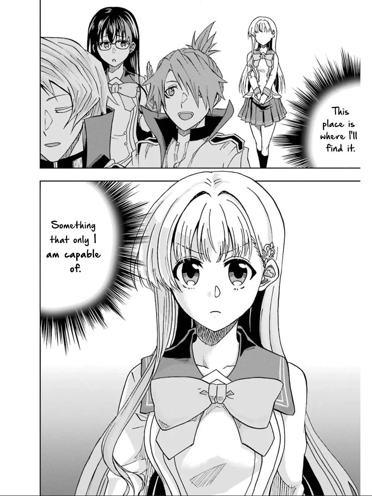 Ankoku Kishi no Ore desu Ga Saikyou no Seikishi wo Mezashimasu Chapter 16 page 43 - Chapter 16: The Student Council's Top 3