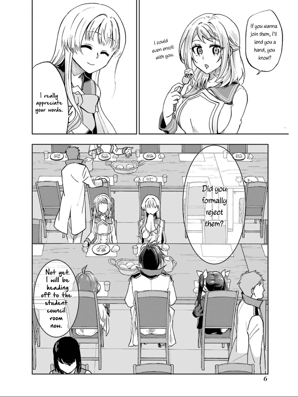 Ankoku Kishi no Ore desu Ga Saikyou no Seikishi wo Mezashimasu Chapter 16 page 7 - Chapter 16: The Student Council's Top 3