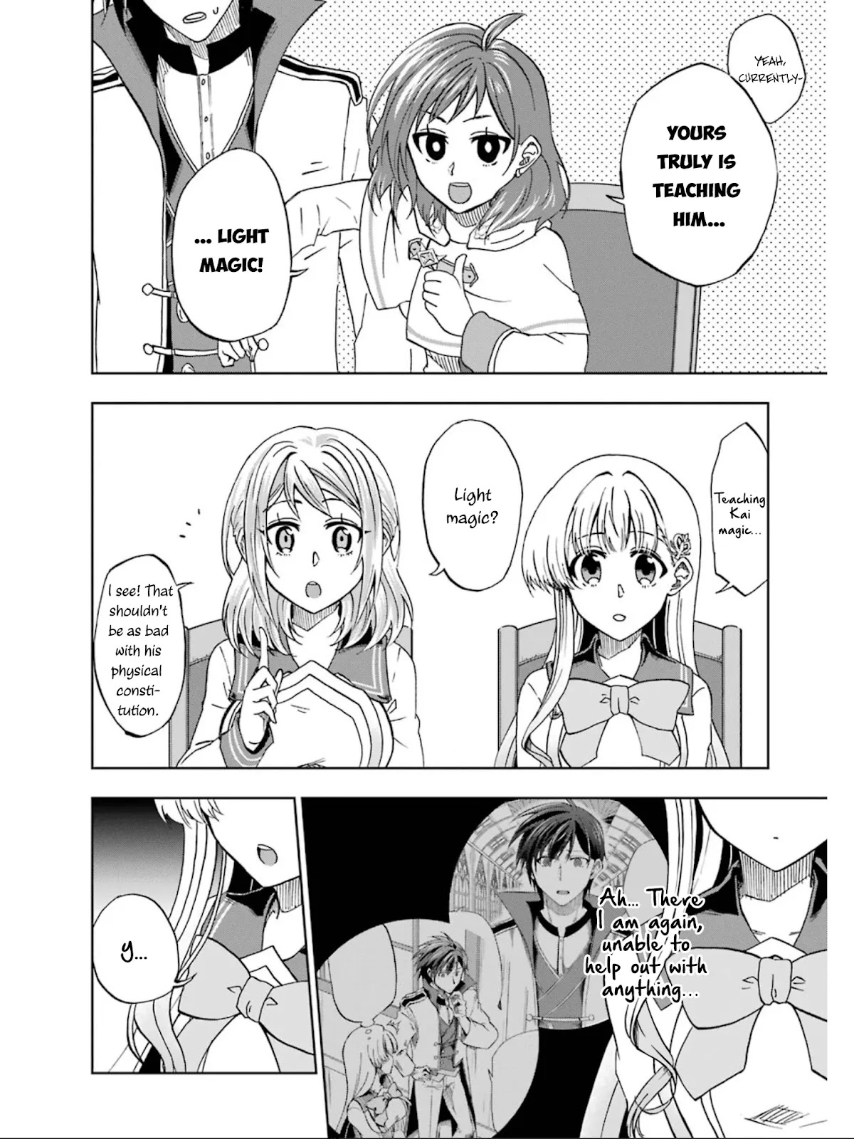 Ankoku Kishi no Ore desu Ga Saikyou no Seikishi wo Mezashimasu Chapter 16 page 9 - Chapter 16: The Student Council's Top 3