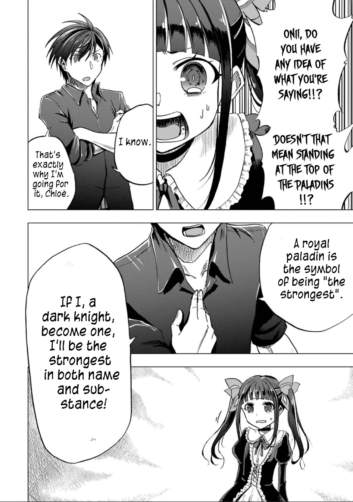 Ankoku Kishi no Ore desu Ga Saikyou no Seikishi wo Mezashimasu Chapter 2 page 11 - Chapter 2: The Dark Knight Goes to School