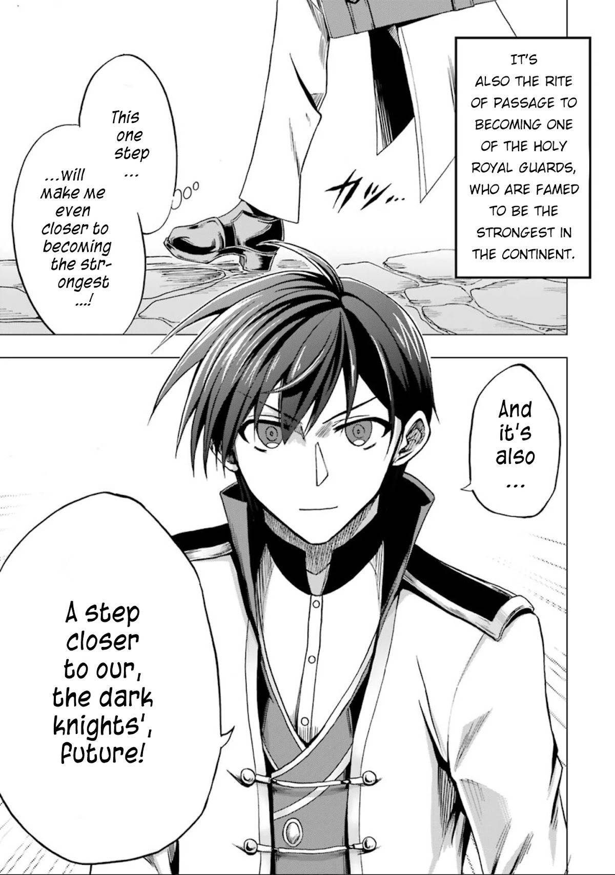 Ankoku Kishi no Ore desu Ga Saikyou no Seikishi wo Mezashimasu Chapter 2 page 4 - Chapter 2: The Dark Knight Goes to School