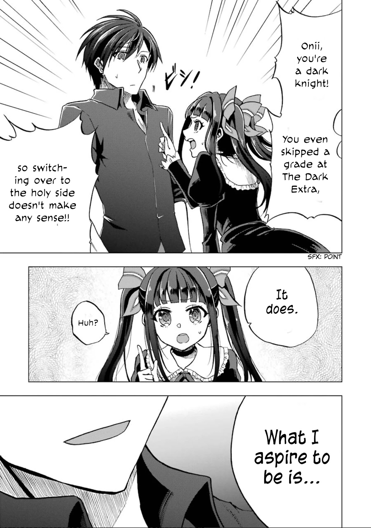 Ankoku Kishi no Ore desu Ga Saikyou no Seikishi wo Mezashimasu Chapter 2 page 8 - Chapter 2: The Dark Knight Goes to School
