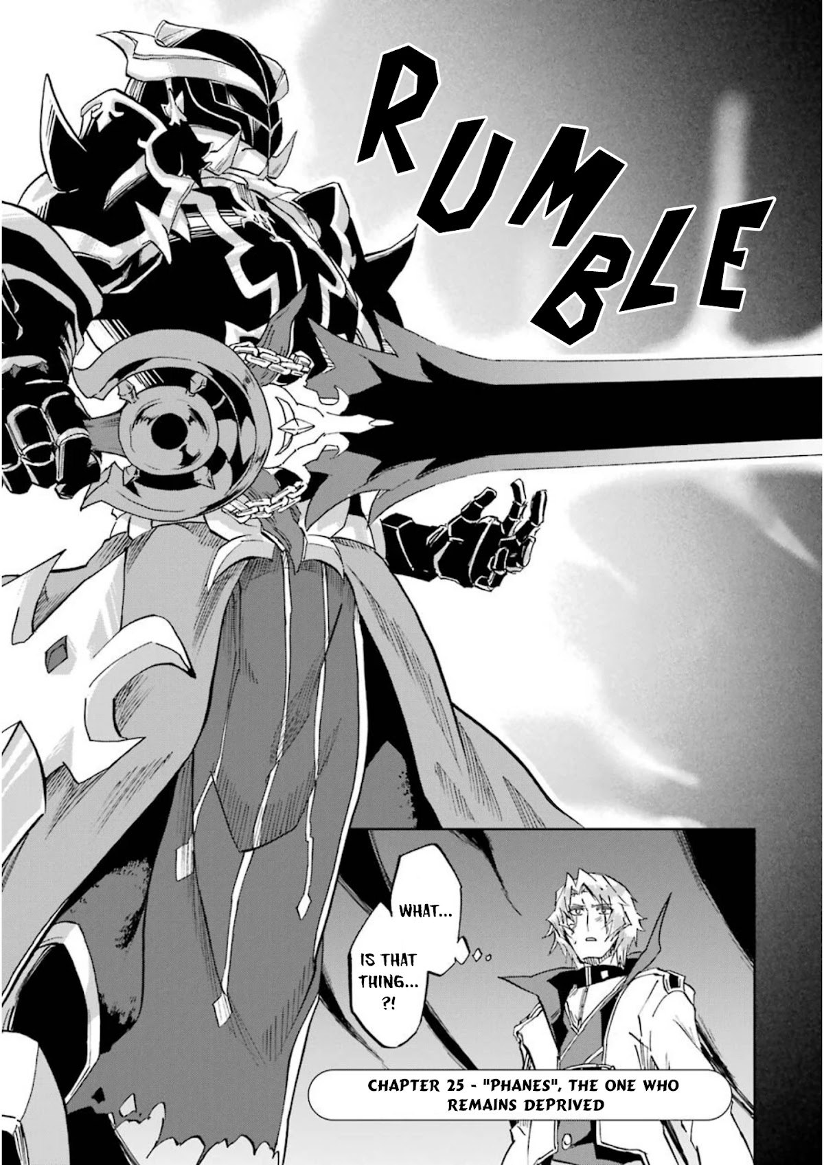 Ankoku Kishi no Ore desu Ga Saikyou no Seikishi wo Mezashimasu Chapter 25 page 2 - Chapter 25: "Phanes", The One Who Remains Deprived