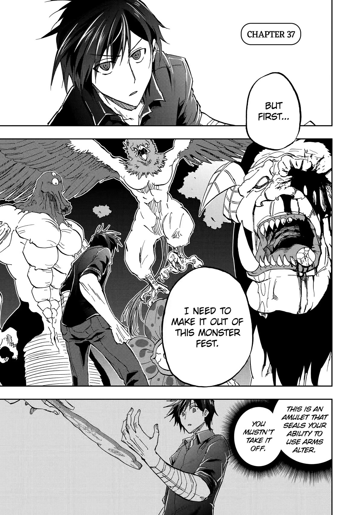 Ankoku Kishi no Ore desu Ga Saikyou no Seikishi wo Mezashimasu Chapter 37 page 1 - Chapter 37