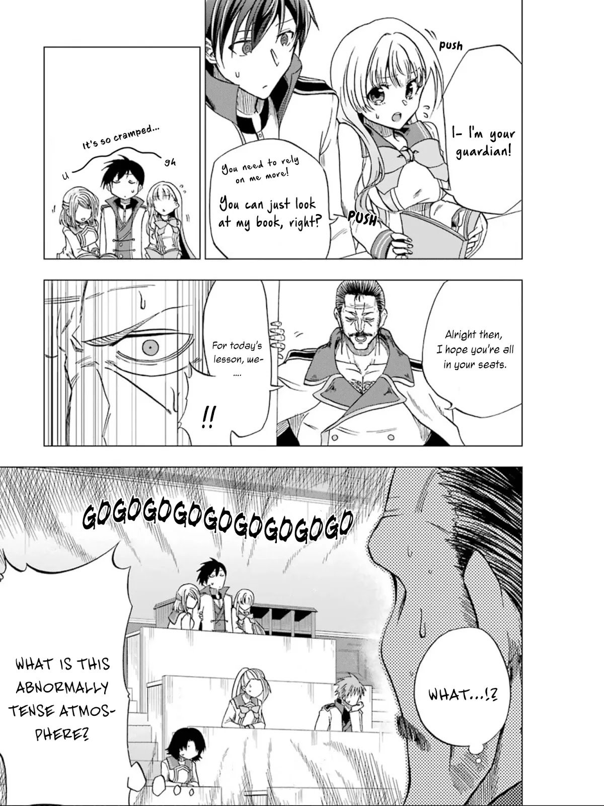 Ankoku Kishi no Ore desu Ga Saikyou no Seikishi wo Mezashimasu Chapter 4 page 18 - Chapter 4: The New Teacher