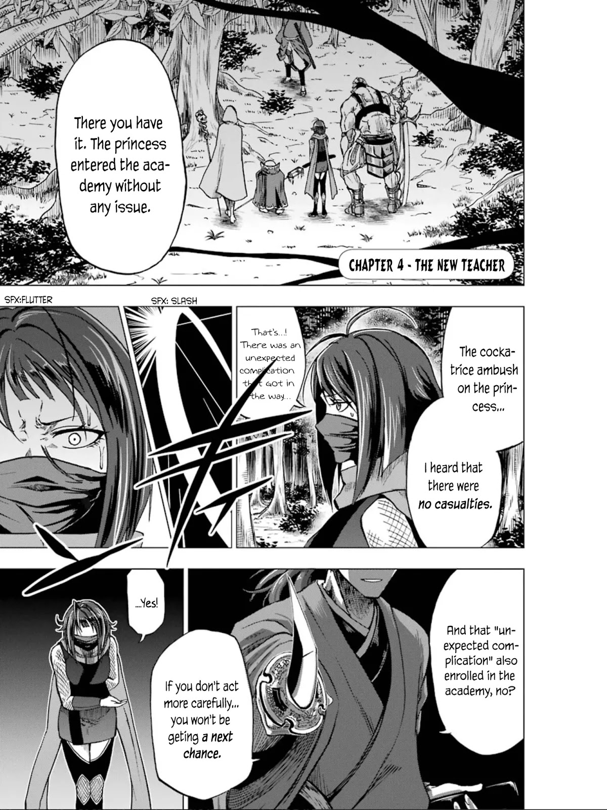 Ankoku Kishi no Ore desu Ga Saikyou no Seikishi wo Mezashimasu Chapter 4 page 2 - Chapter 4: The New Teacher
