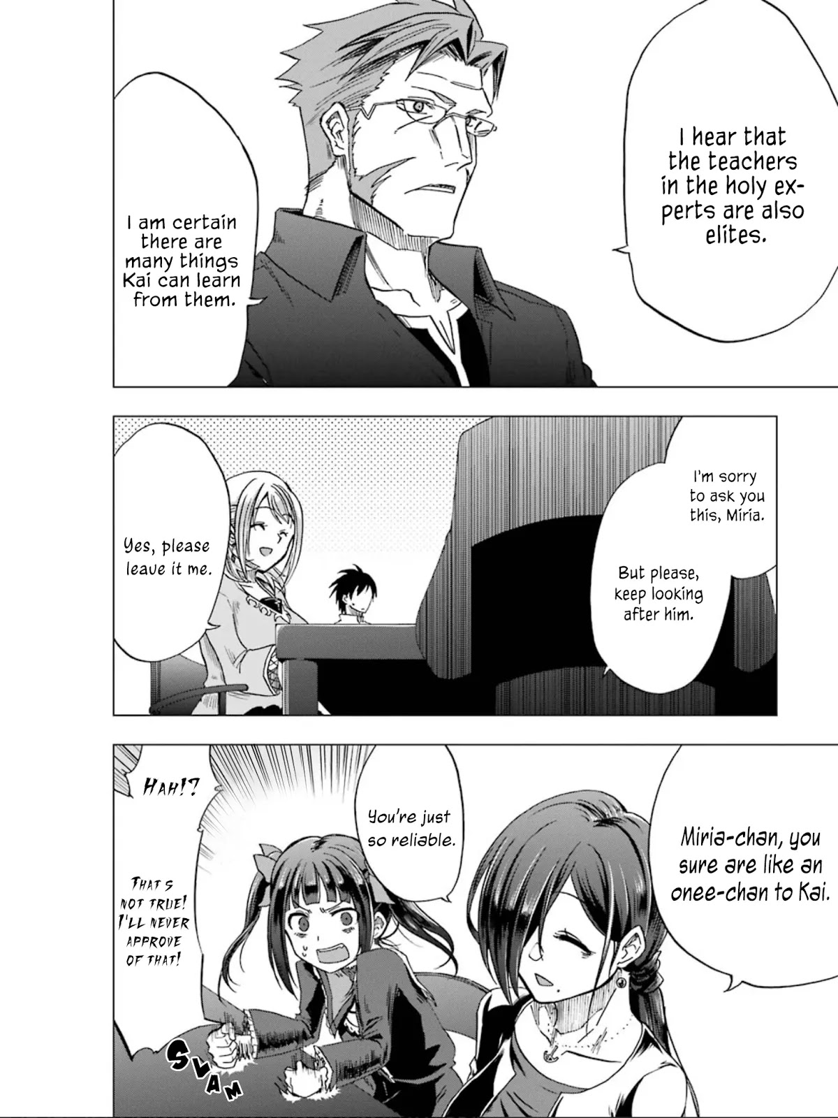Ankoku Kishi no Ore desu Ga Saikyou no Seikishi wo Mezashimasu Chapter 4 page 31 - Chapter 4: The New Teacher