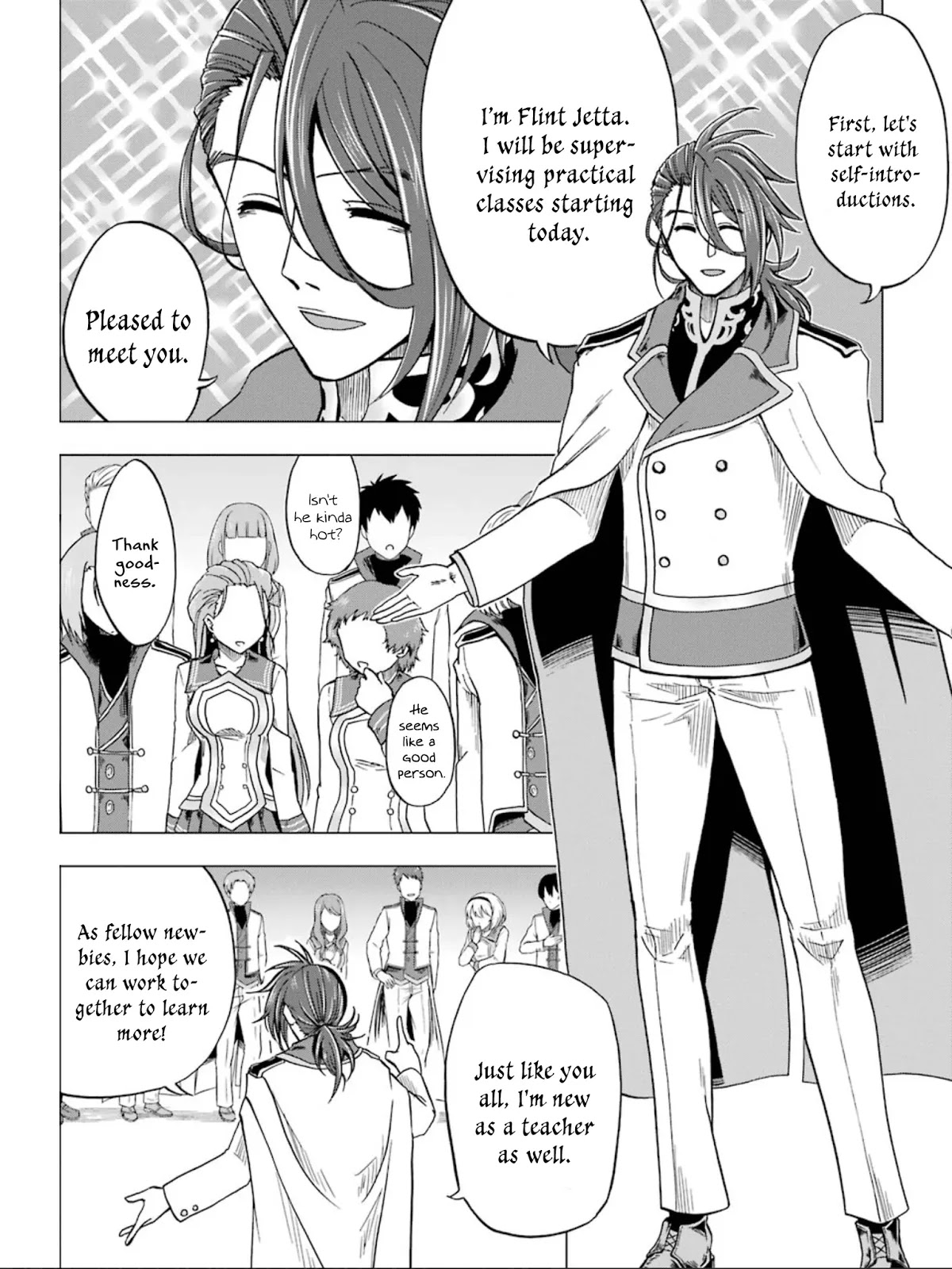 Ankoku Kishi no Ore desu Ga Saikyou no Seikishi wo Mezashimasu Chapter 4 page 34 - Chapter 4: The New Teacher