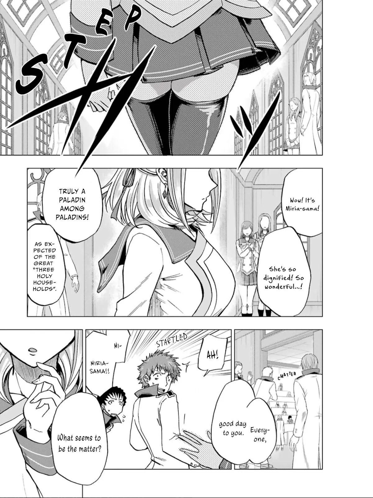 Ankoku Kishi no Ore desu Ga Saikyou no Seikishi wo Mezashimasu Chapter 4 page 6 - Chapter 4: The New Teacher
