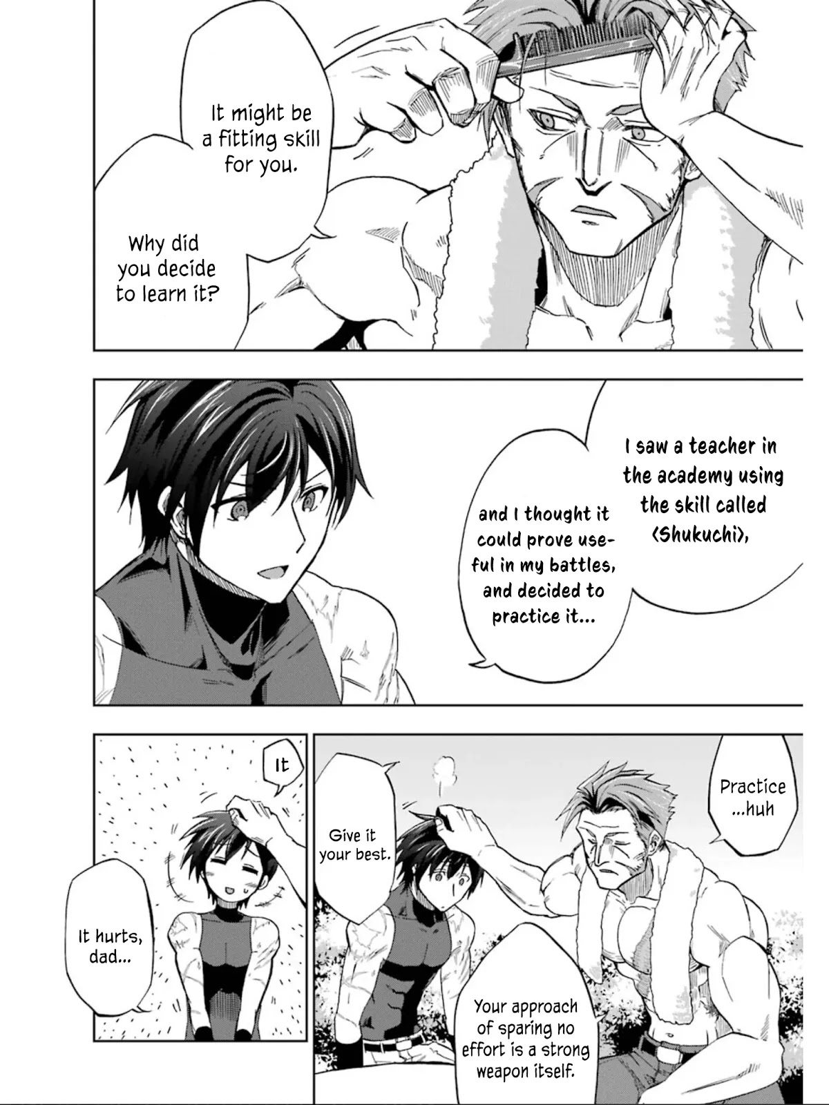 Ankoku Kishi no Ore desu Ga Saikyou no Seikishi wo Mezashimasu Chapter 6 page 14 - Chapter 6: Training with Father