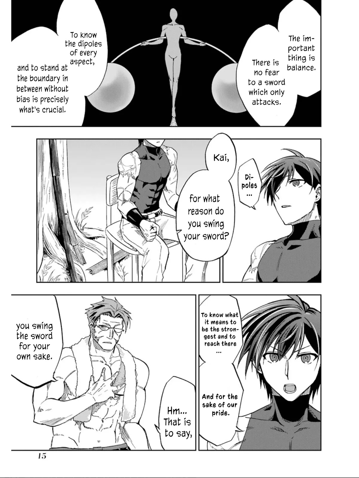Ankoku Kishi no Ore desu Ga Saikyou no Seikishi wo Mezashimasu Chapter 6 page 17 - Chapter 6: Training with Father