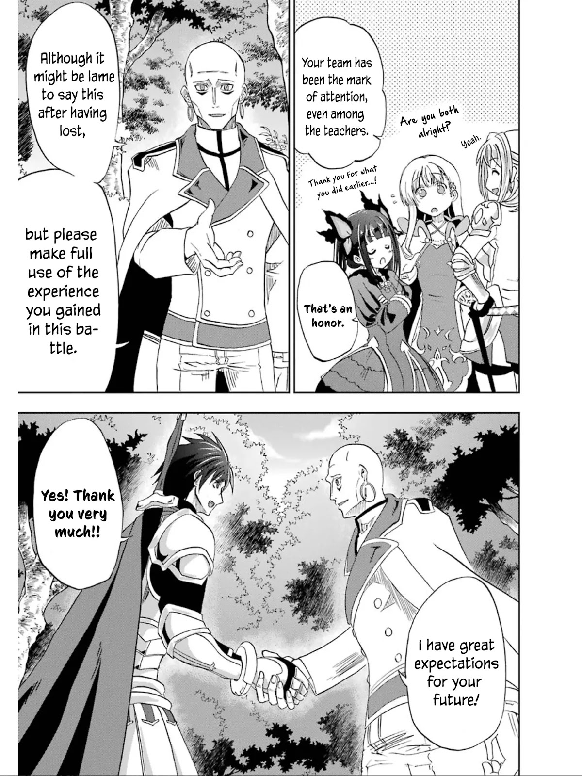 Ankoku Kishi no Ore desu Ga Saikyou no Seikishi wo Mezashimasu Chapter 7 page 34 - Chapter 7: Joint Drills, Start