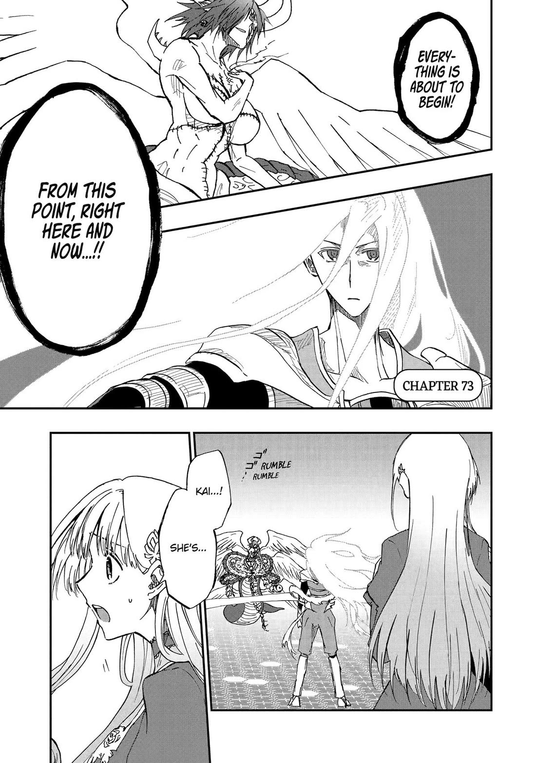 Ankoku Kishi no Ore desu Ga Saikyou no Seikishi wo Mezashimasu Chapter 73 page 1 - Chapter 73
