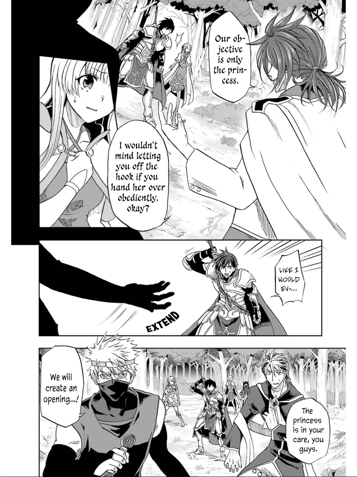 Ankoku Kishi no Ore desu Ga Saikyou no Seikishi wo Mezashimasu Chapter 8 page 4 - Chapter 8: Attack -Betrayal-