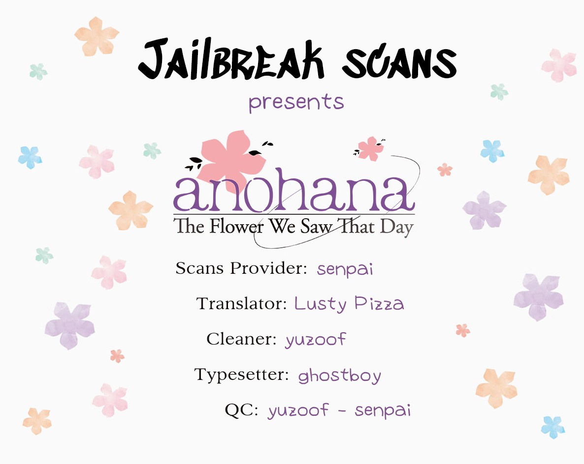 Ano Hi Mita Hana no Namae o Bokutachi wa Mada Shiranai. Chapter 12 page 1 - Chapter 12: Fireworks