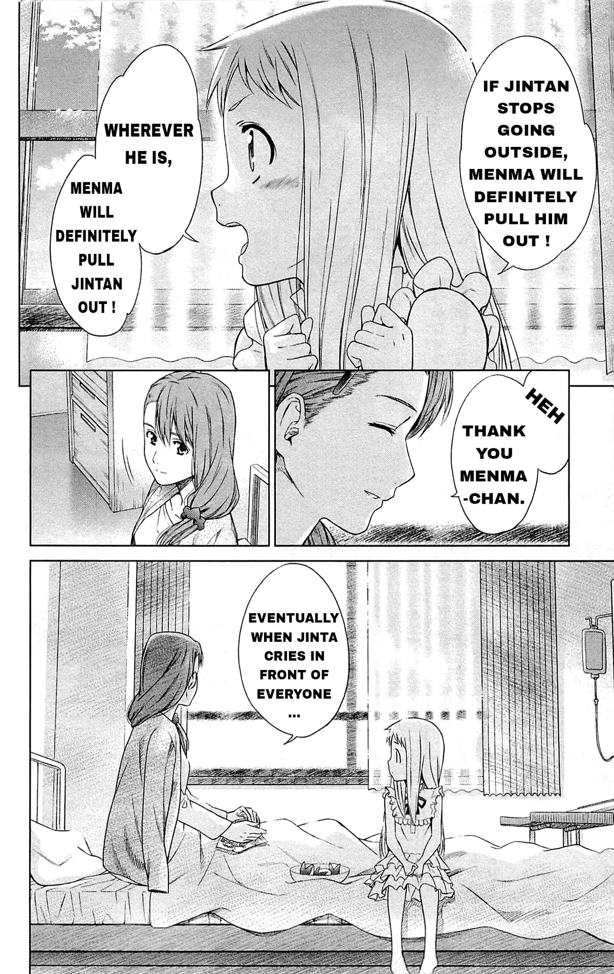 Ano Hi Mita Hana no Namae o Bokutachi wa Mada Shiranai. Chapter 13 page 12 - Chapter 13: The Flower that Bloomed that Summer [END]