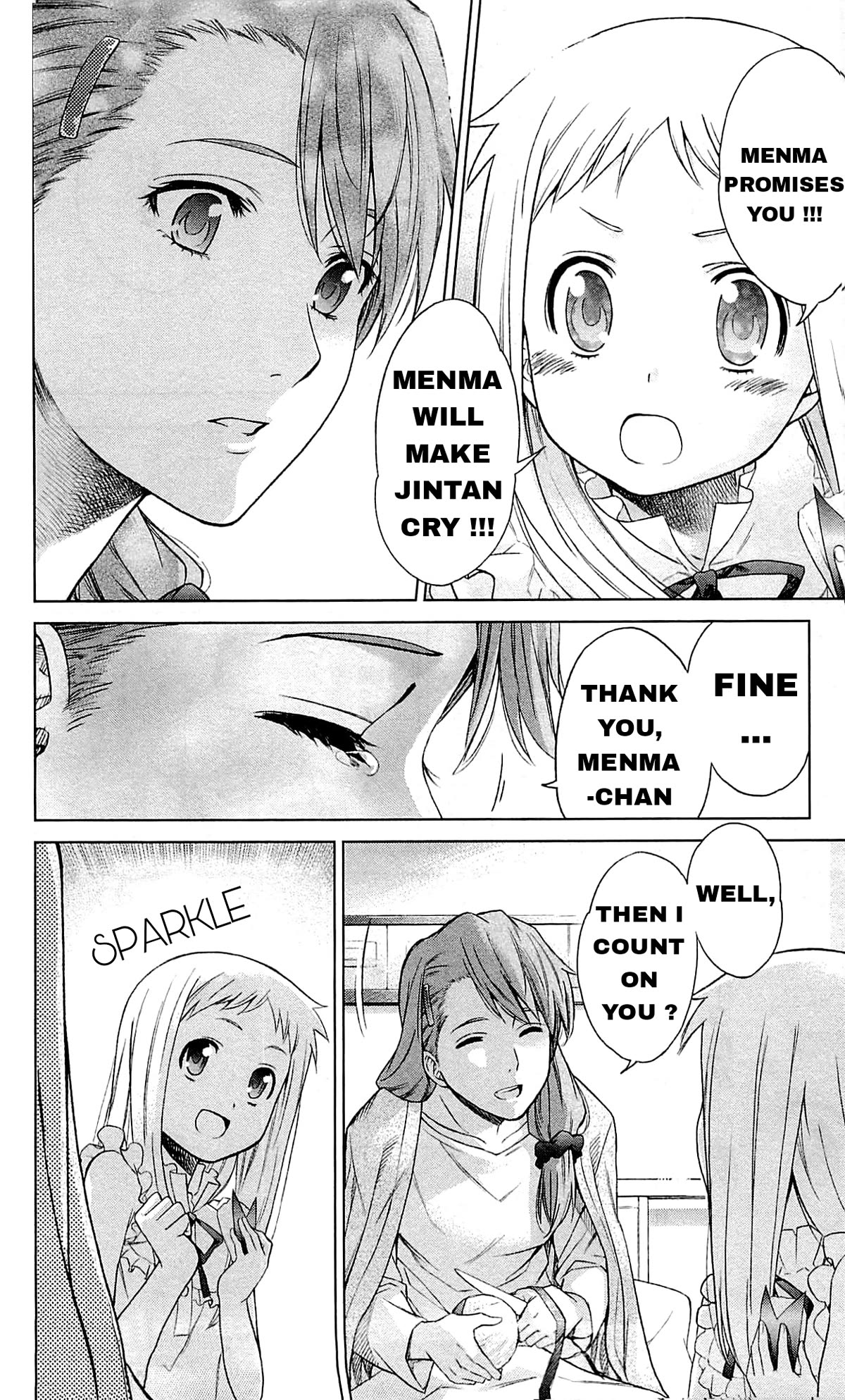 Ano Hi Mita Hana no Namae o Bokutachi wa Mada Shiranai. Chapter 13 page 4 - Chapter 13: The Flower that Bloomed that Summer [END]