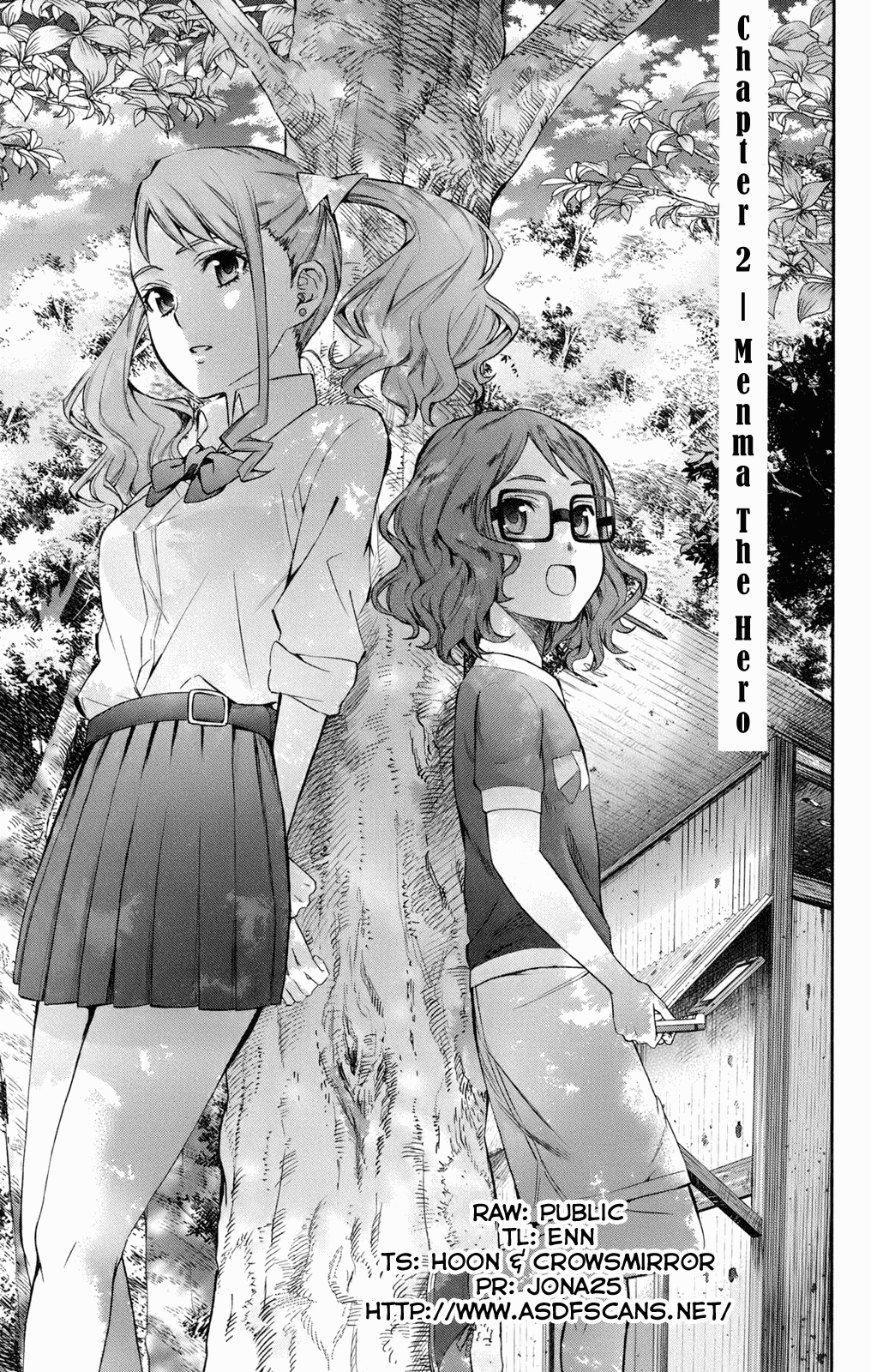 Ano Hi Mita Hana no Namae o Bokutachi wa Mada Shiranai. Chapter 2 page 1 - Chapter 2