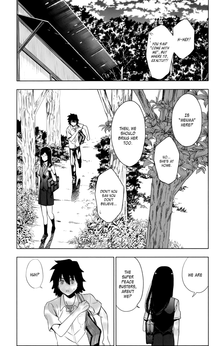 Ano Hi Mita Hana no Namae o Bokutachi wa Mada Shiranai. Chapter 5 page 30 - Chapter 5