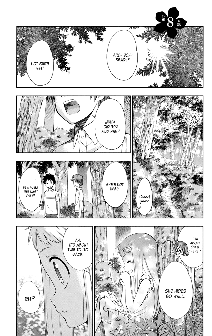 Ano Hi Mita Hana no Namae o Bokutachi wa Mada Shiranai. Chapter 8 page 1 - Chapter 8