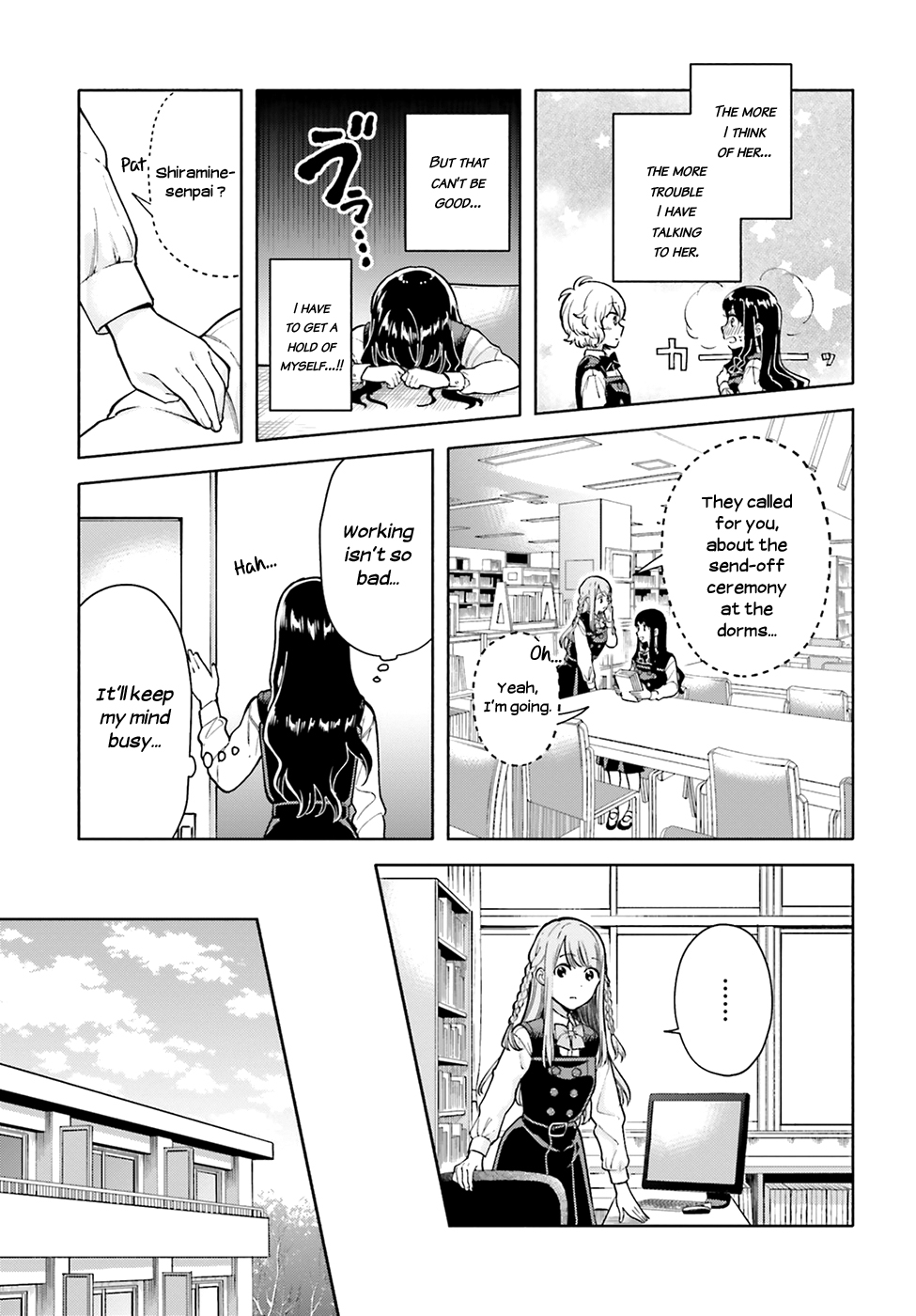 Ano Ko ni Kiss to Shirayuri wo Chapter 46 page 8 - Chapter 46: Shiramine and Kurosawa