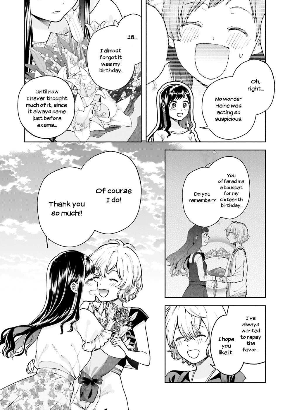 Ano Ko ni Kiss to Shirayuri wo Chapter 50 page 27 - Chapter 50: A Kiss and a White Lily for Her [END]