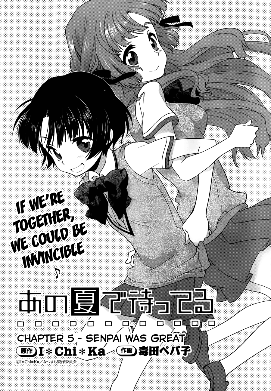 Ano Natsu de Matteru Chapter 5 page 3 - Chapter 5: Senpai was Great