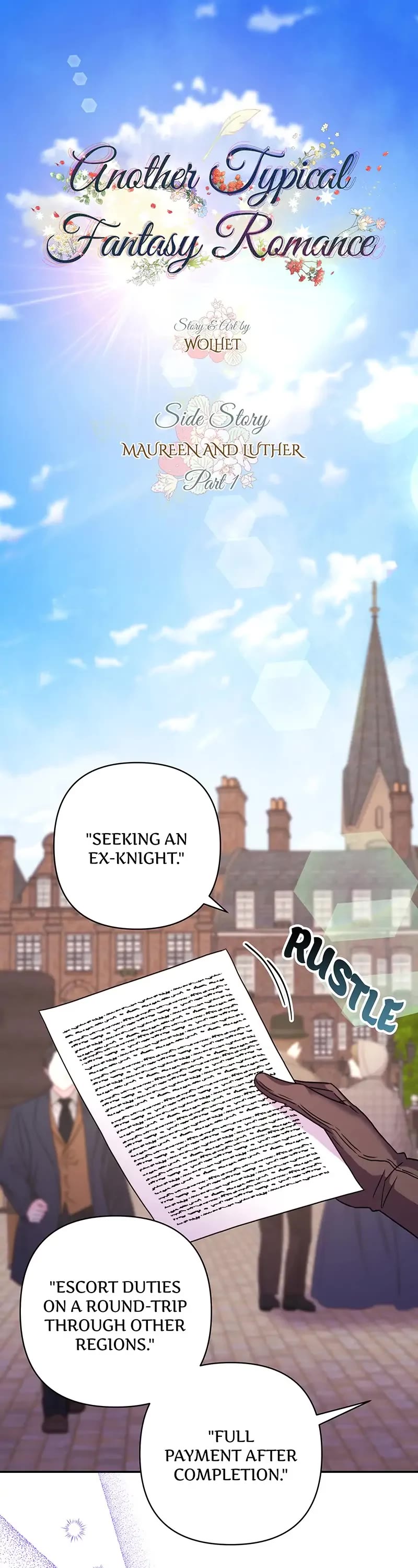 Another Typical Fantasy Romance Chapter 47.8 page 1 - Side Story: Maureen and Luther (1)