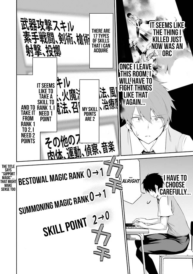 Another World Survival: Min-maxing my Support and Summoning Magic Chapter 1 page 20 - Chapter 1: A weighed Up Choice