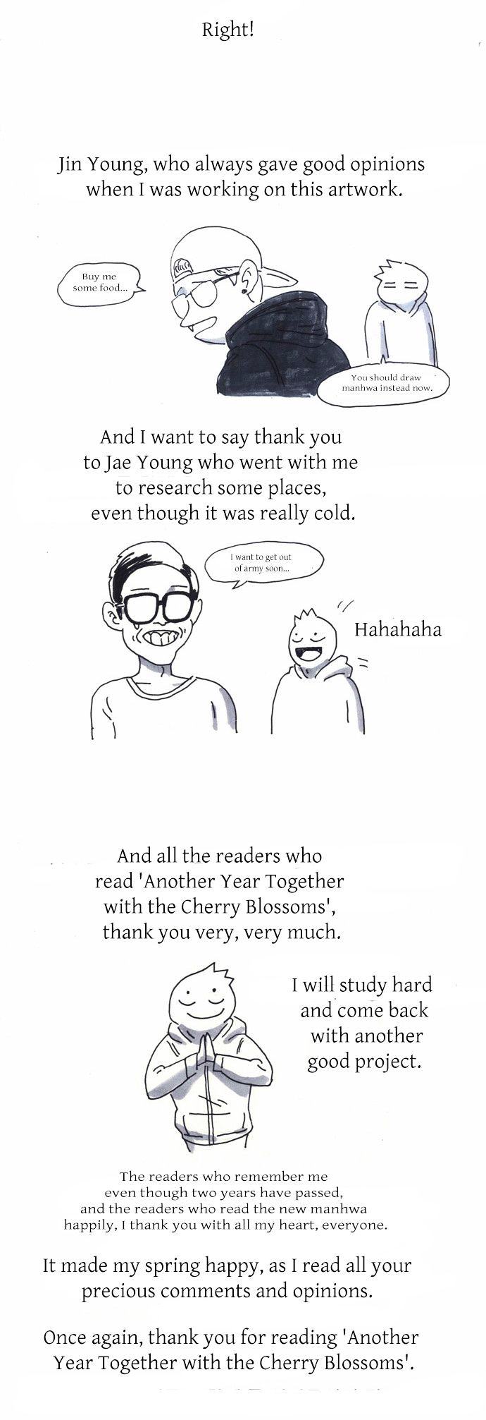 Another Year Together with the Cherry Blossoms Chapter 8 page 8 - Chapter 8 : Afterword