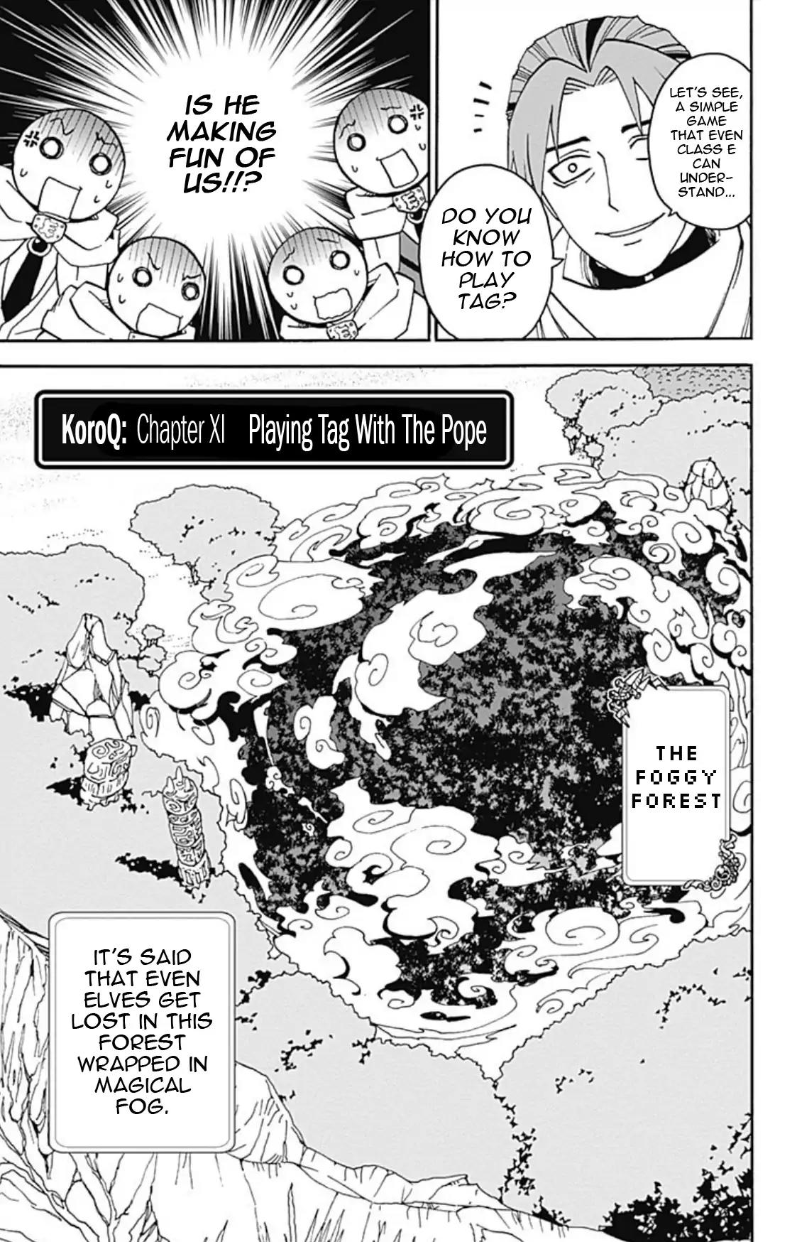 Ansatsu Kyoushitsu Spin-off Koro-sense Q! Chapter 11 page 3 - Chapter 11: Playing Tag With The Pope